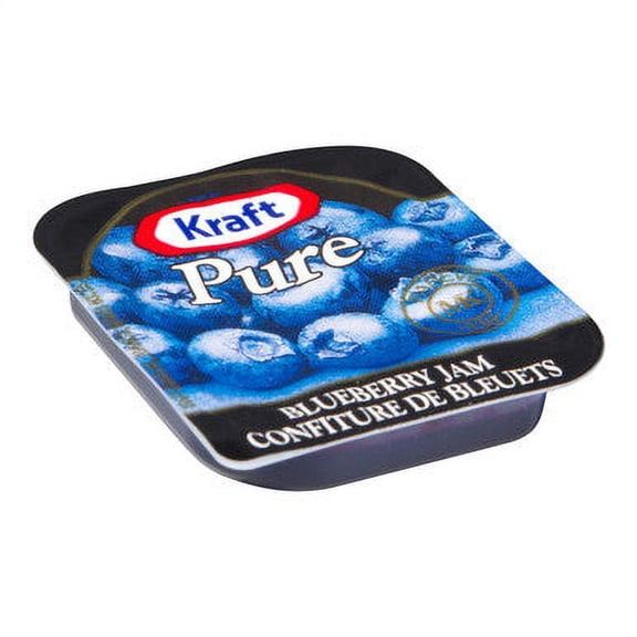 Kraft Pure Blueberry Jam, 10mL Packets, 140 Count, {Imported from Canada}