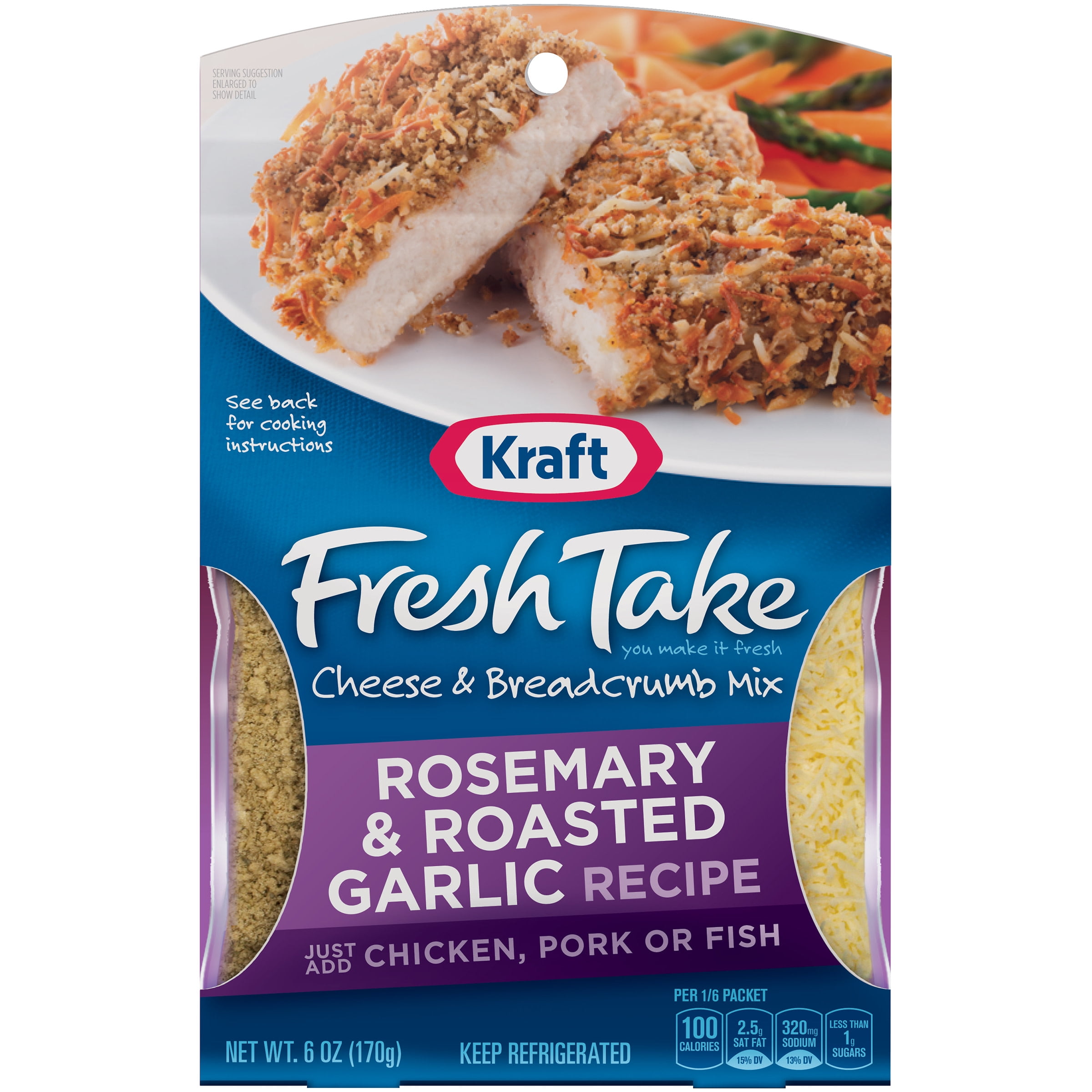 Kraft(R) Fresh Take Rosemary & Roasted Garlic Recipe Cheese Breadcrumb