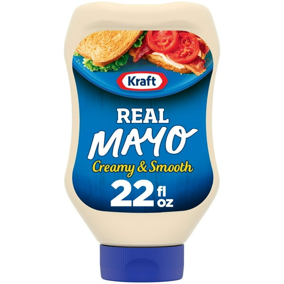 Kraft Real Mayo Creamy & Smooth Mayonnaise, 22 fl oz Bottle (Pack of 20)