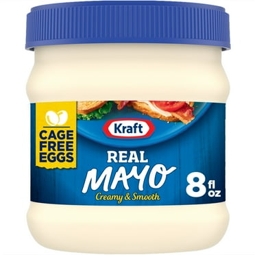 Kraft Real Mayo Creamy & Smooth Mayonnaise, 8 fl oz Jar, Casein Free