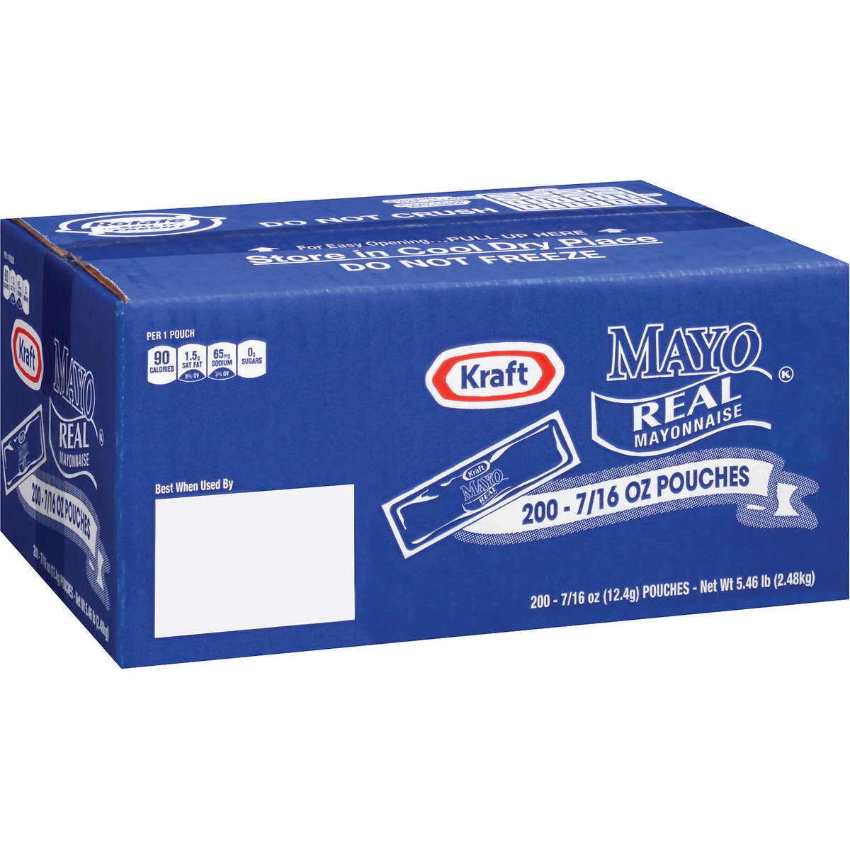 Kraft Real Mayonnaise Portion Packets, 200 ct