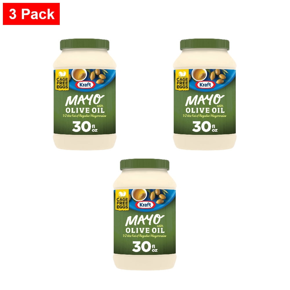 Kraft Reduced Fat Olive Oil Mayo 30 fo - 3 Pack