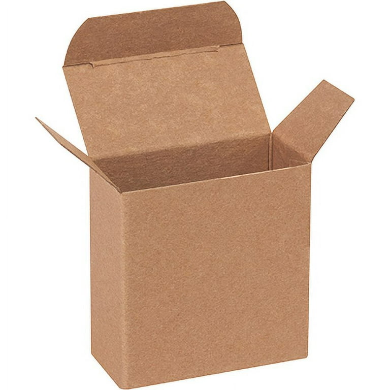 2.5 x 1 x 2.5 White Cardboard Boxes