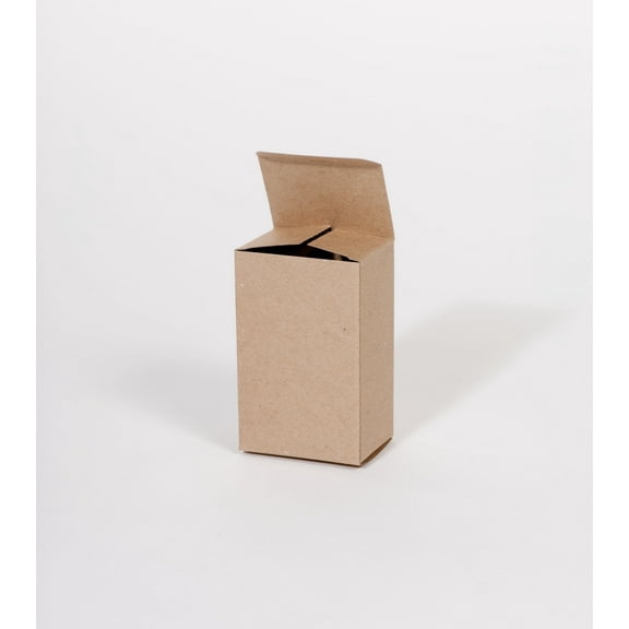 Kraft Reverse Tuck Folding Carton 2 x 2 x 4" [Pye-Lock Tuck for Positive Locking] 1000/cs