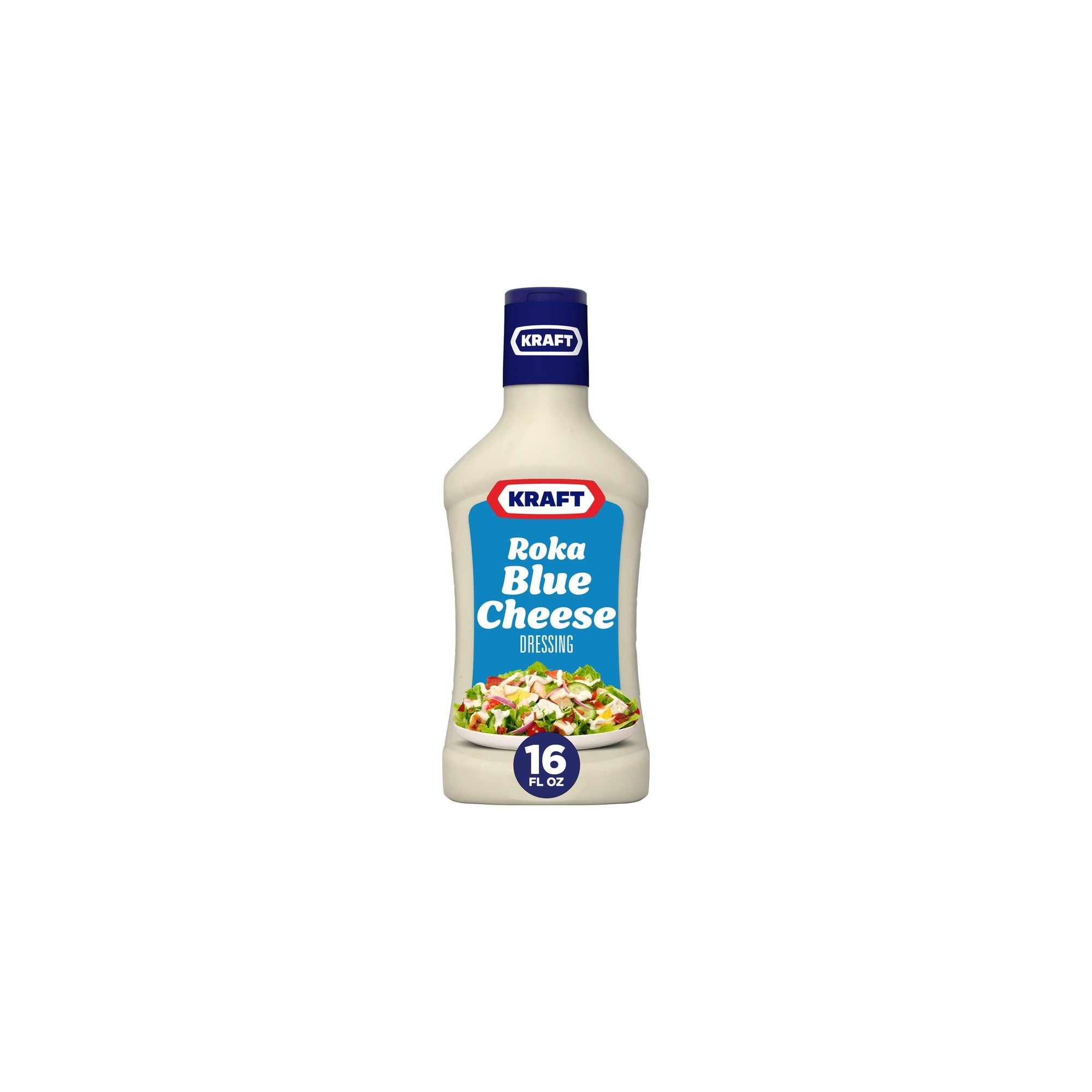 Kraft Roka Blue Cheese Salad Dressing 16 Fl Oz Bottle (Pack of 8)