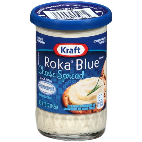 Kraft Roka Blue Cheese Spread with Philadelphia Cream Cheese, 5 oz Jar