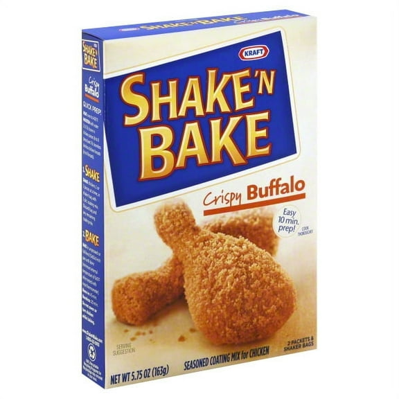 Kraft Shake 'n Bake Crispy Buffalo Seasoned Coating Mix With Shaker Bags, 2 pk/5.75 oz