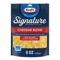 thumbnail image 1 of Kraft Signature Shredded Natural Cheese Cheddar Blend, 8 oz. (Refrigerated), 1 of 15