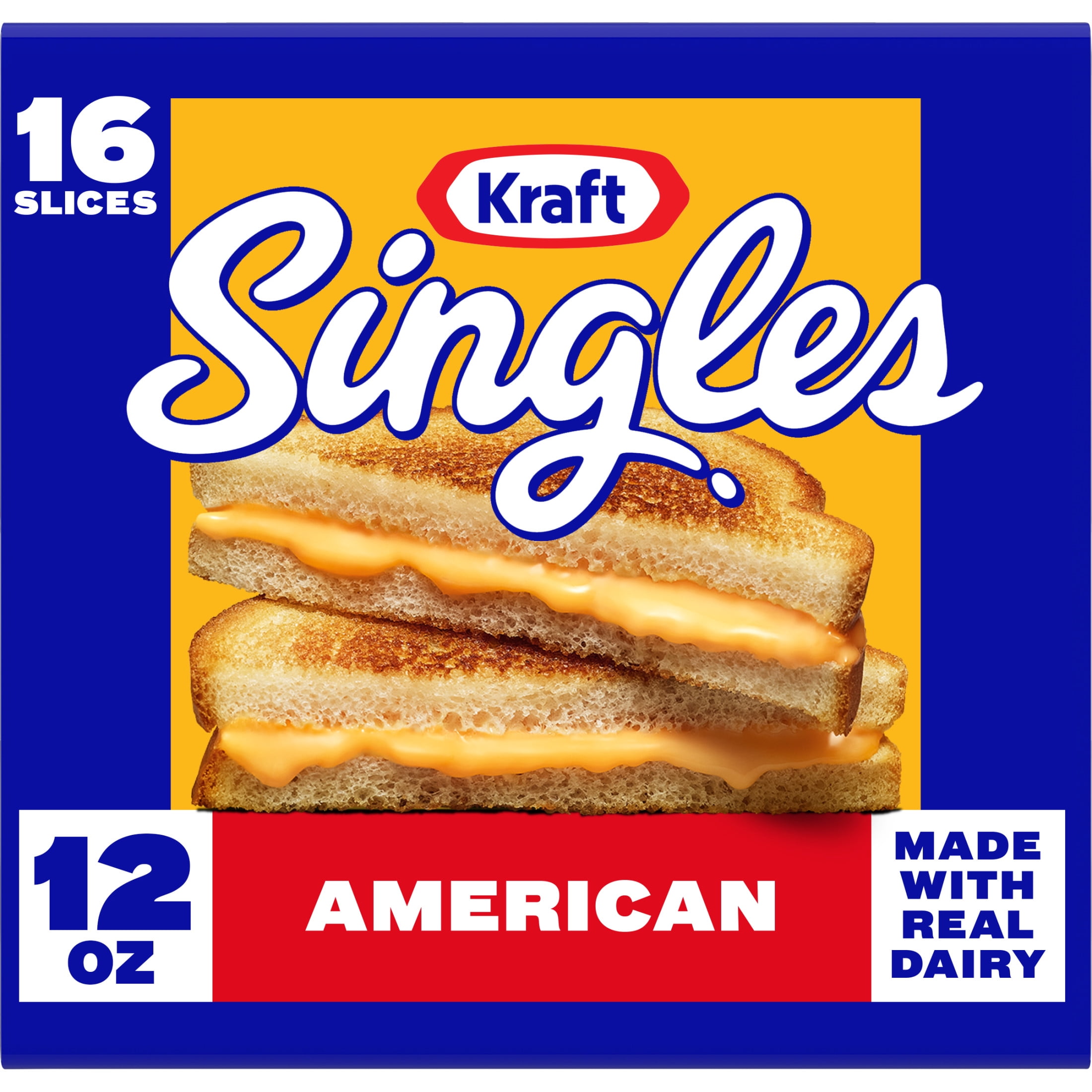 Kraft Singles American Cheese Slices, 16 Count (Refrigerated)