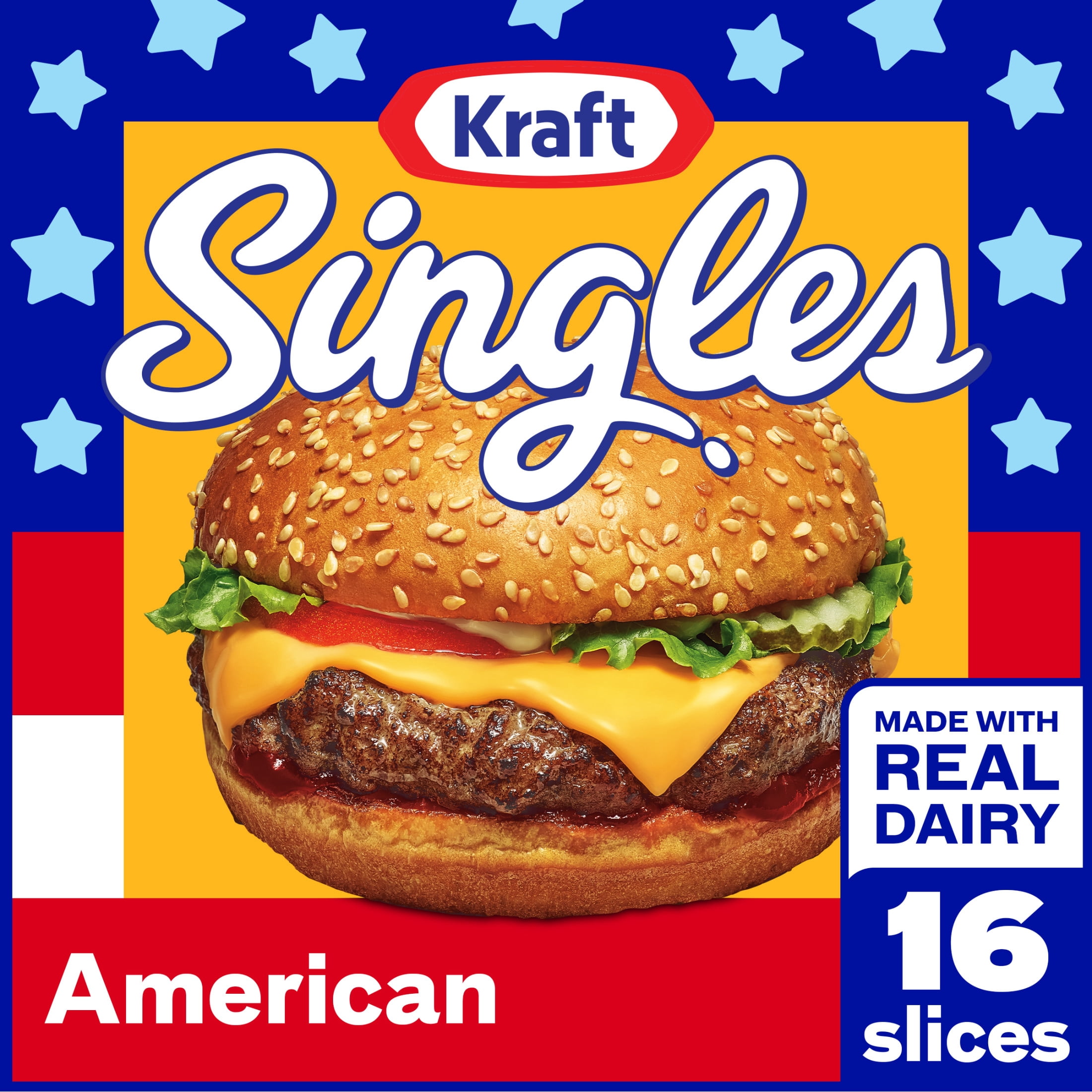 Kraft Kraft Singles American Slices, 16 Count Pack