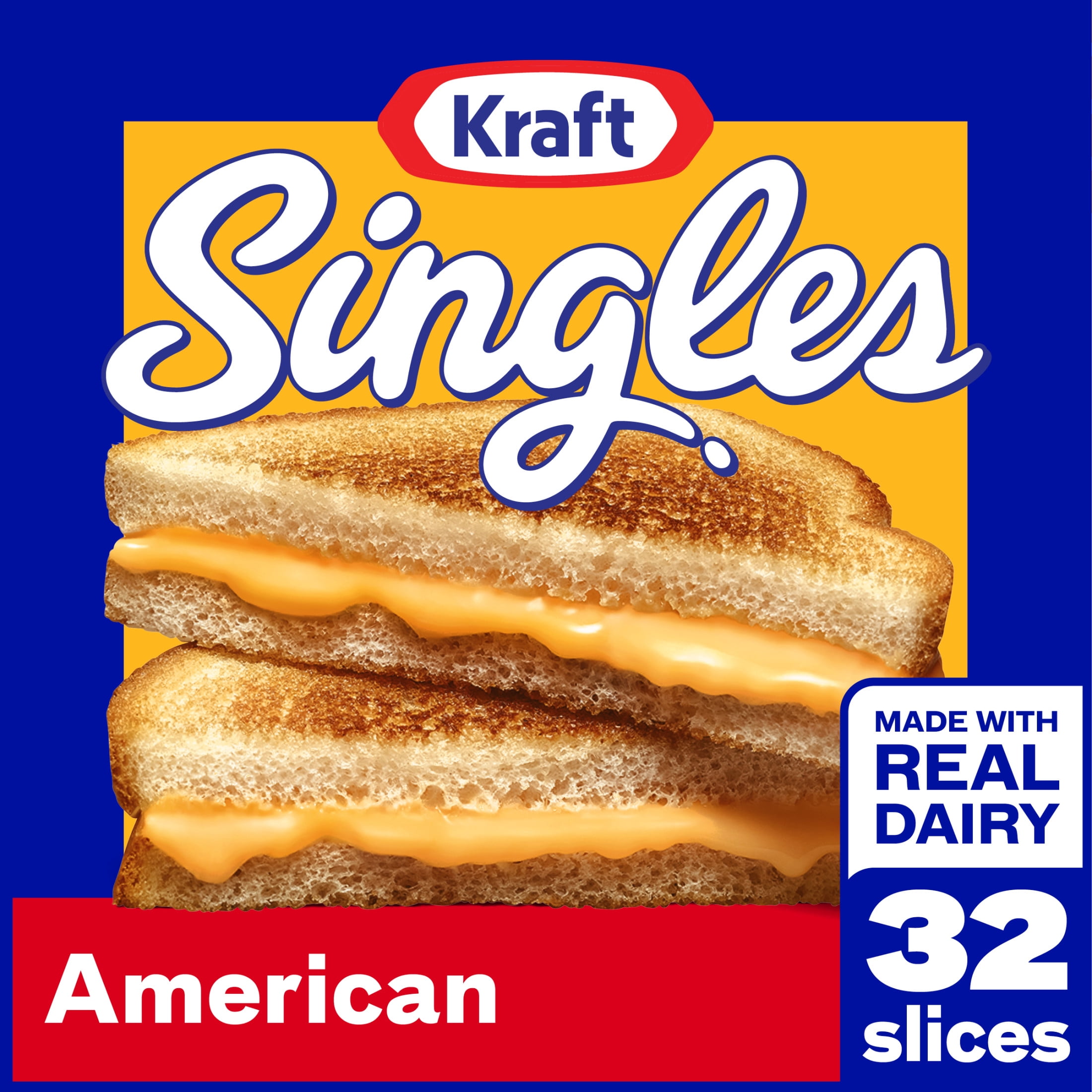 Kraft Singles American Slices Twin Pack, 32 ct Pack