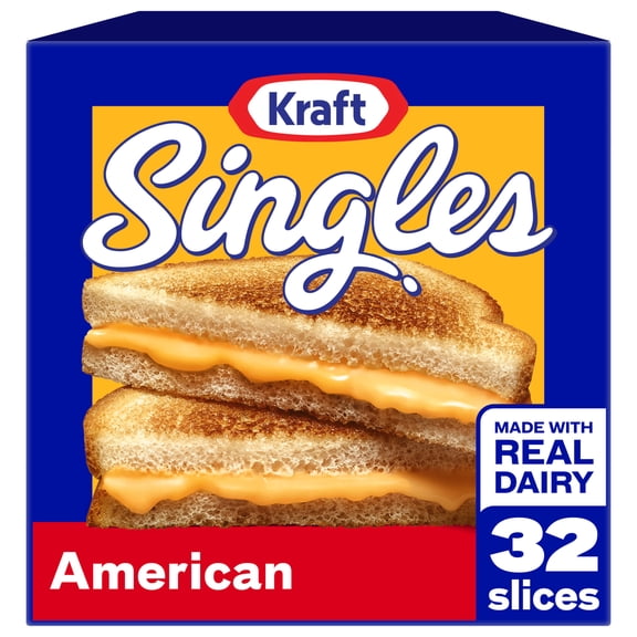 Kraft Singles American Slices Twin Pack, 32 Count Pack