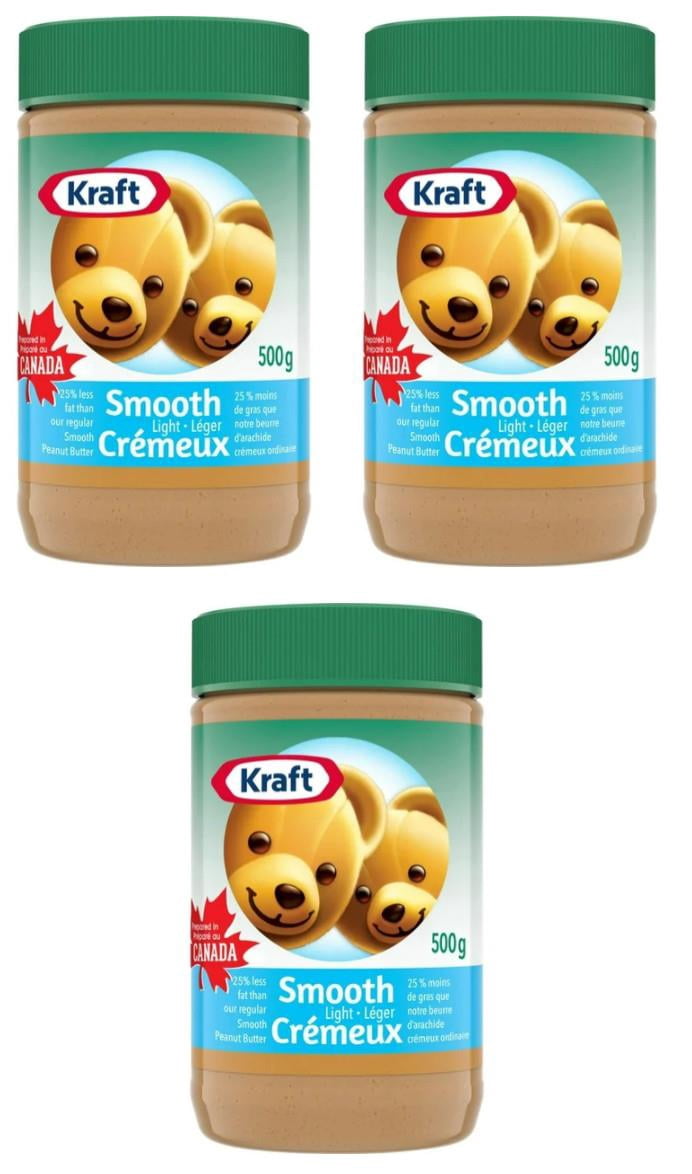 Kraft Smooth Light Peanut Butter, 500g (3 Pack)