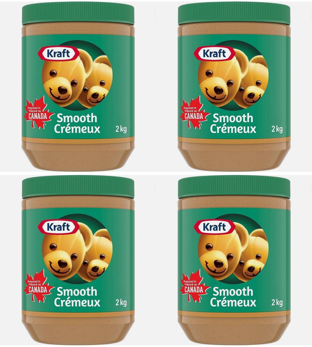 Kraft Smooth Peanut Butter, 2kg (4 Pack)
