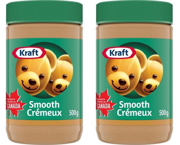 Kraft Smooth Peanut Butter, 500g (2 Pack)