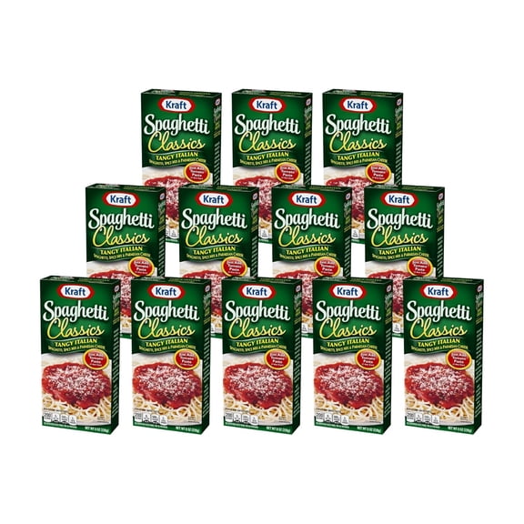 Kraft Spaghetti Classics, Tangy Italian, 8 oz (12-Pack)
