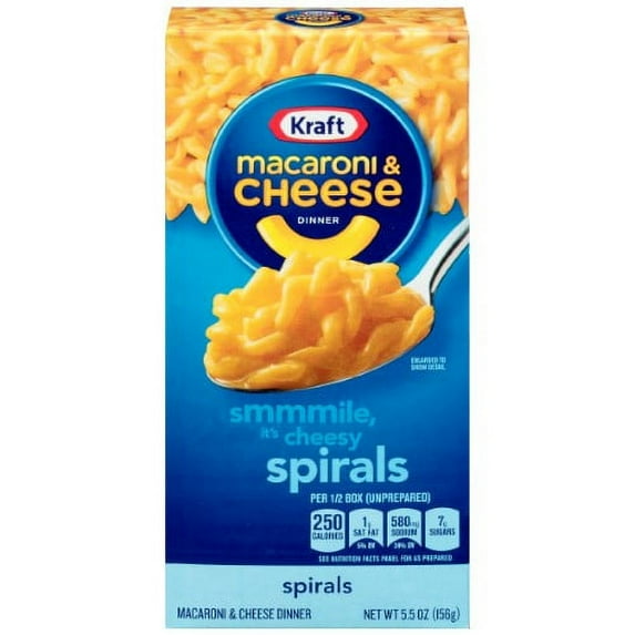 Kraft Spirals Macaroni & Cheese Dinner 5.5oz (Pack of 14)