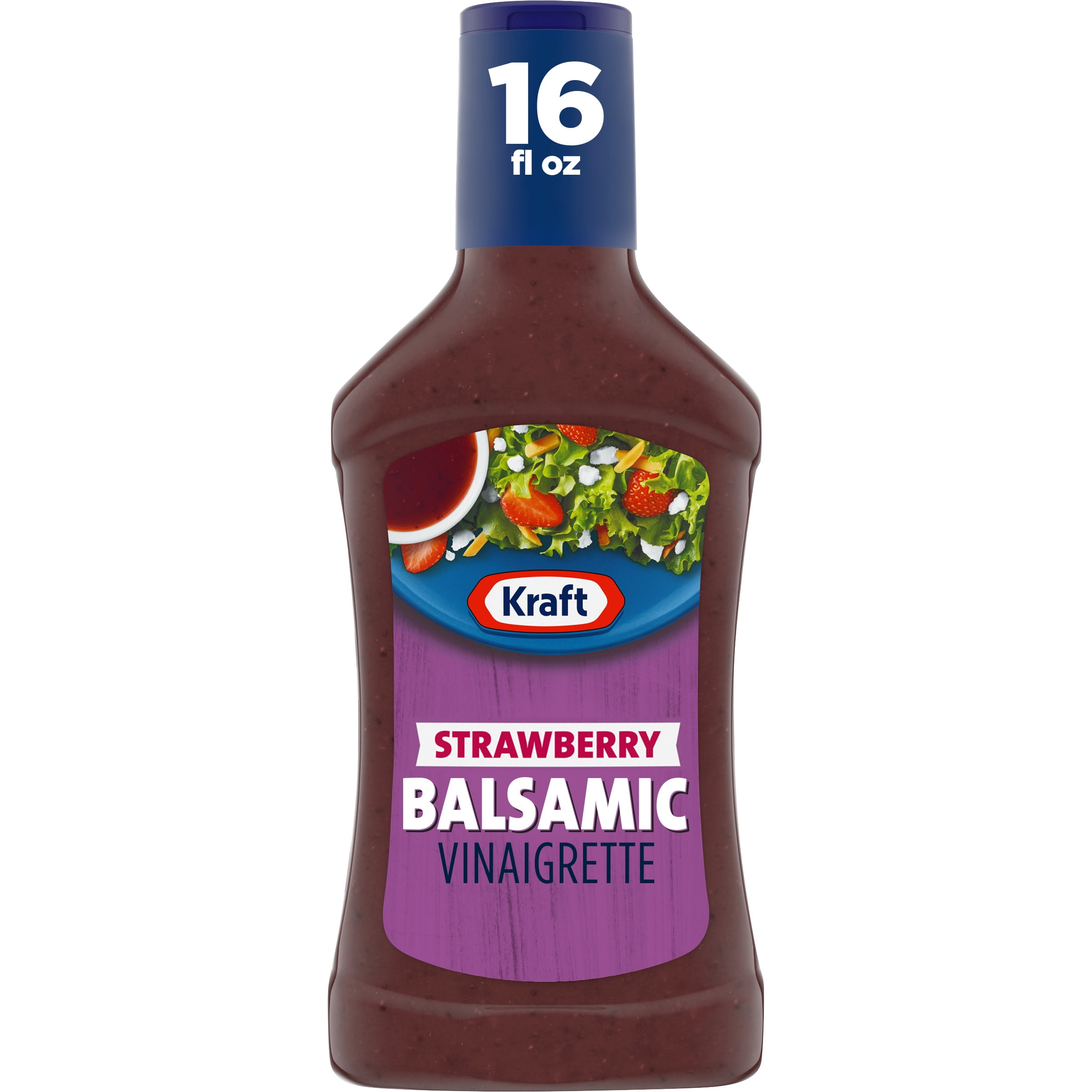 Kraft Strawberry Balsamic Vinaigrette Salad Dressing, 16 fl oz Bottle