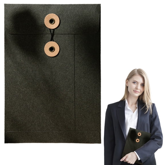 Kraft String Envelope File Folder, Paper Envelope File Bag, #A