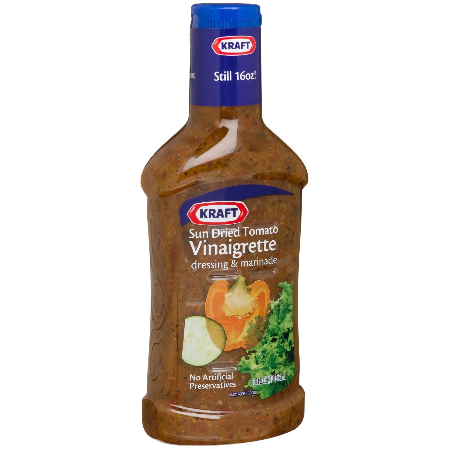 Kraft, Sun Dried Tomato Vinaigrette Dressing, 16oz Bottle (Pack of 3)