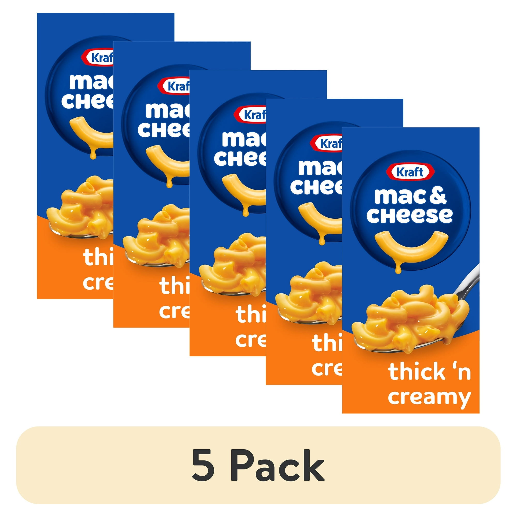 (5 pack) Kraft Thick 'n Creamy Mac N Cheese Macaroni and Cheese Dinner
