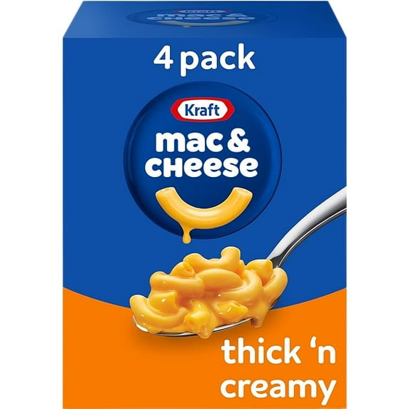 Kraft Thick 'n Creamy Macaroni & Cheese Dinner (4 ct Pack, 7.25oz Boxes) ( Pack of 2 )