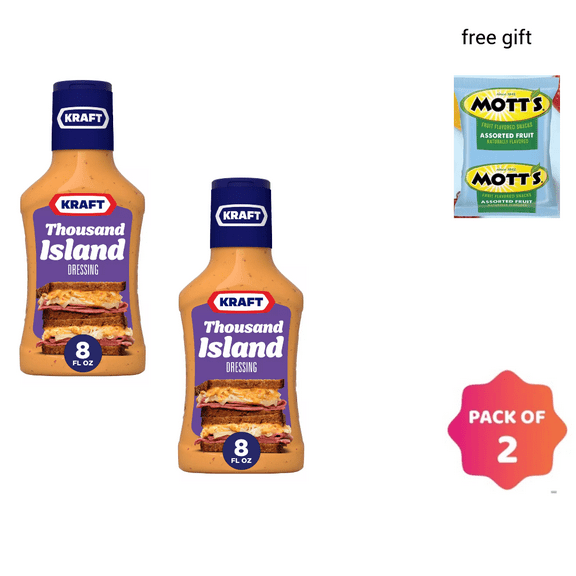 Kraft Thousand Island Dressing, 8 oz pack of 3