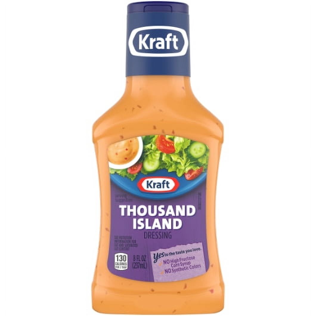 Kraft Thousand Island Dressing Bottle, 8 oz - Case of 9 - Walmart.com