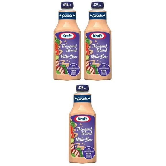 Kraft Thousand Island Salad Dressing, 425ml (3 Pack)