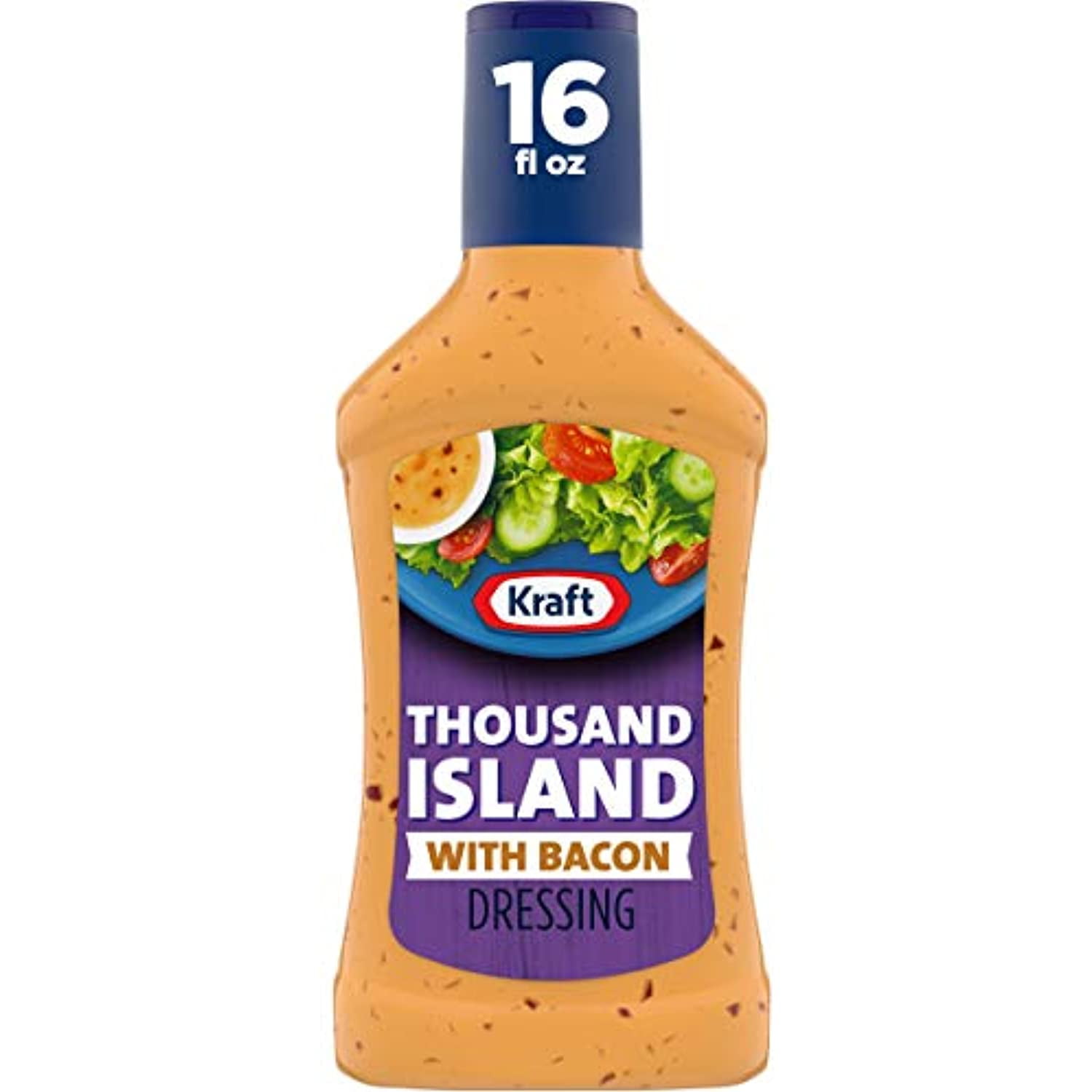 Kraft Thousand Island Salad Dressing With Bacon (16 Fl Oz Bottle