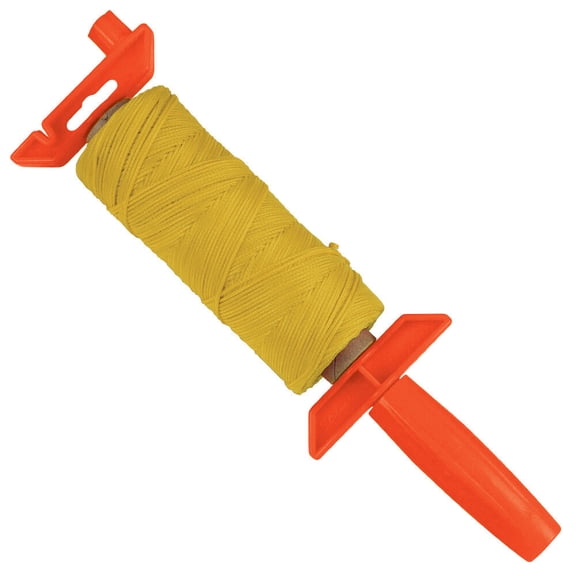 Kraft Tool BC342W Yellow Braided Mason's Line - 500' Winder