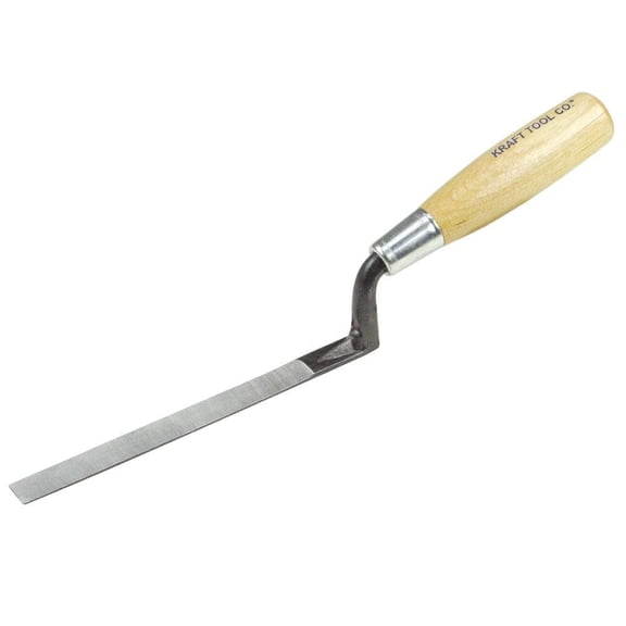 Kraft Tool BL763 6-5/8"x3/8" Caulking Trowel w/Wood Handle
