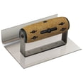 thumbnail image 1 of Kraft Tool CFE153K 6" by 4" 1-Radius Inside Curb & Sidewalk Tool w Cork Handle, 1 of 1