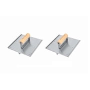 Kraft Tool Co. CF026 8 in. x 8 in. Stainless Steel Hand Groover with Wood Handle, 2-Pack