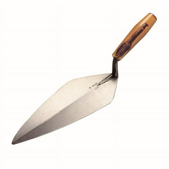 W. Rose RO1416-9 Narrow London Brick Trowel with Plastic Handle, 9"