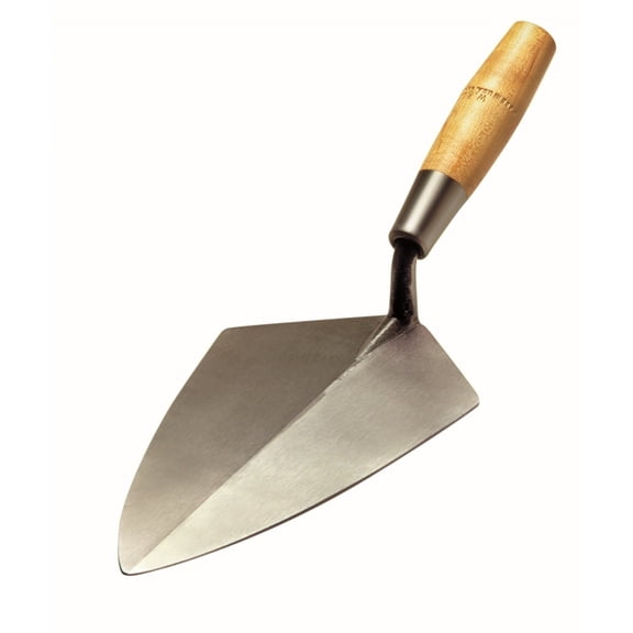 Kraft Tool RO221-10 10" Wide Heel Brick Trowel w/6" Wood Handle
