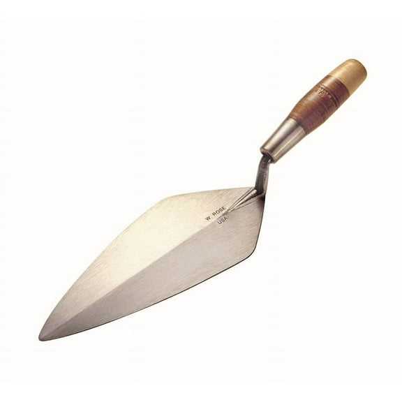 Kraft Tool RO316-10 1/2 10-1/2" Narrow London Brick Trowel w/Leather Handle
