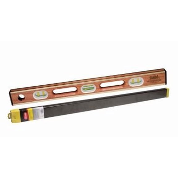 Kraft Tool SL12AB24C Sands Professional Brass Bound Level with Case, 24-Inch