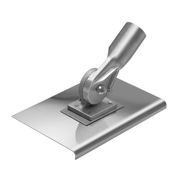 Kraft Tools CC035 8"x8" Stainless Steel Walking Seamer/Edger 1/2"R w/Threaded Handle Socket