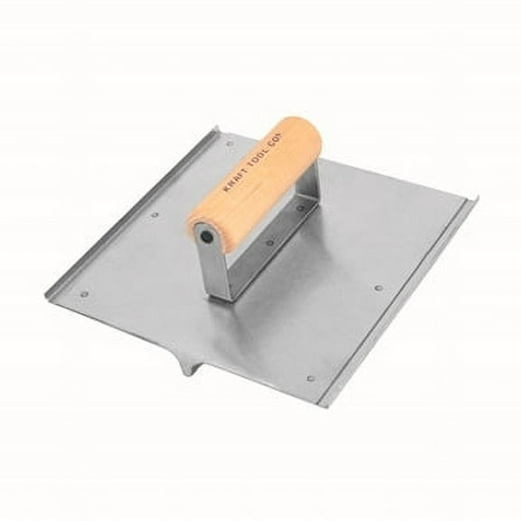 Kraft Tools CF023 8"X5" Stainless Steel Hand Seamer/Groover 1/2"R 3/4"Groove w/Wood Handle