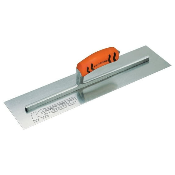 Kraft Tool Concrete Trowel,Square,4 x 14 in,Steel CF217PF