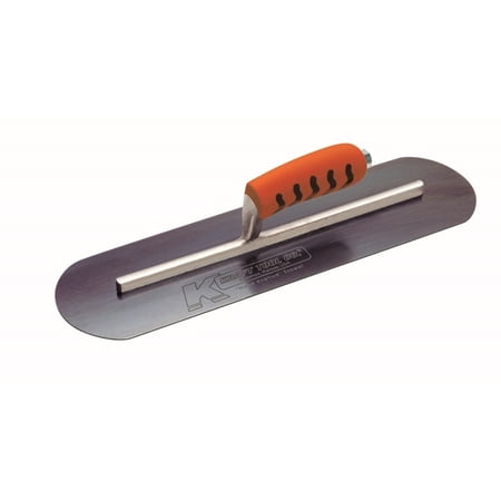 Kraft Tool CF471PF 14"x3" Blue Steel Round Front Burn Trowel,ProForm Handle,1-Pk