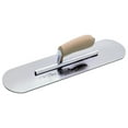 thumbnail image 1 of Kraft Tools CF490 10"x3" Chrome No Burn Pool Trowel w/Camel Back Wood Handle, 1 of 1