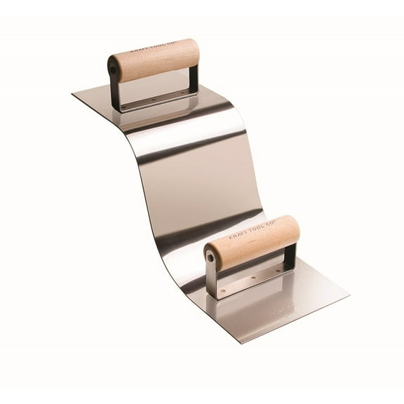 Kraft Tool CF512 Stainless Steel Curb and Gutter Tool-3-Inch Radius