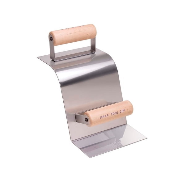 Kraft Tools CF513PF Stainless Steel Curb Tool--90 Degree Gutter w/ProForm® Handle