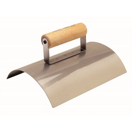 Kraft Tools CF520 9"x6-9/16" Wall Capping Tool w/Wood Handle (6" Wall)