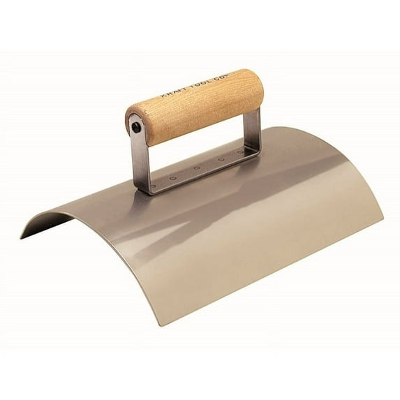 Kraft Tools CF520 9"x6-9/16" Wall Capping Tool w/Wood Handle (6" Wall)
