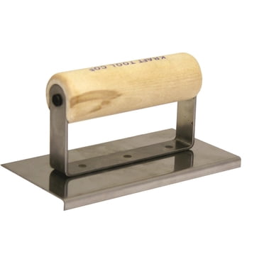 Kraft Tool CF528PF 1/4" Lip 90° Stainless Steel Carpet To Concrete Edger – USA Made