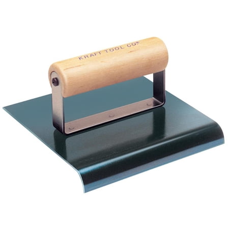 Kraft Tools CF571 6"x4" 3/4" R Blue Steel Hand Edger with Wood Handle