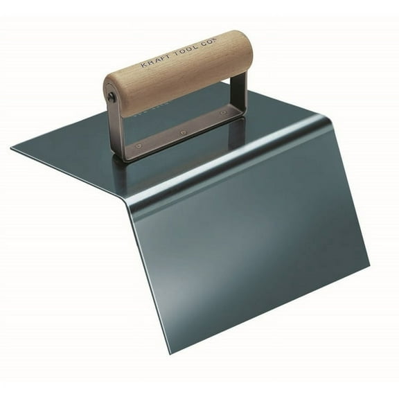 Kraft Tools CF580 9"x5"x5" 1/2" R Outside Curb Nose Tool with Wood Handle